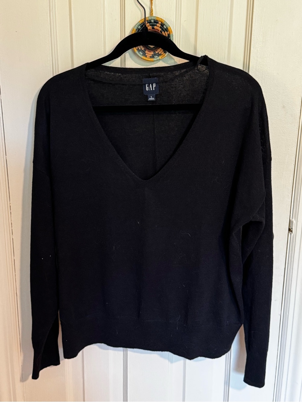 Gap linen blend sweater L